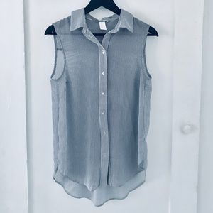 Brand new never worn blue-striped blouse from H&M